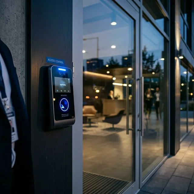 Biometric access control panel