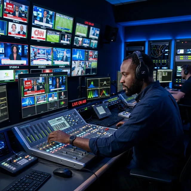 Broadcast media studio equipment