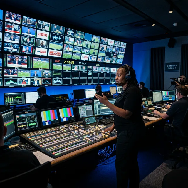 Broadcast control room