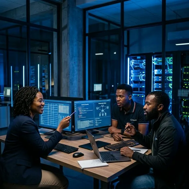 Broadcore team collaborating